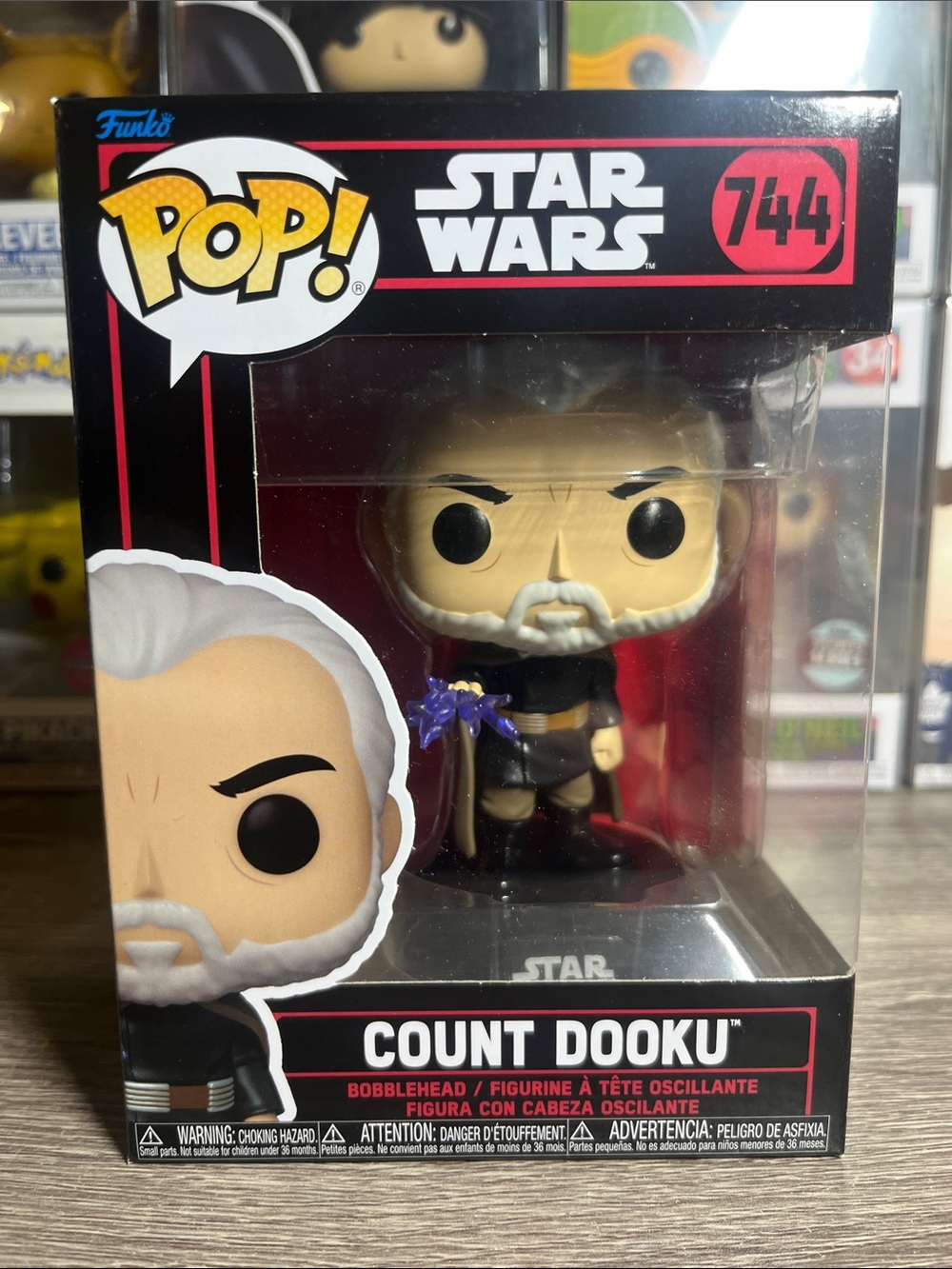 Funko Pop! Star Wars Count Dooku Vinyl Figure - Black, White, Purple